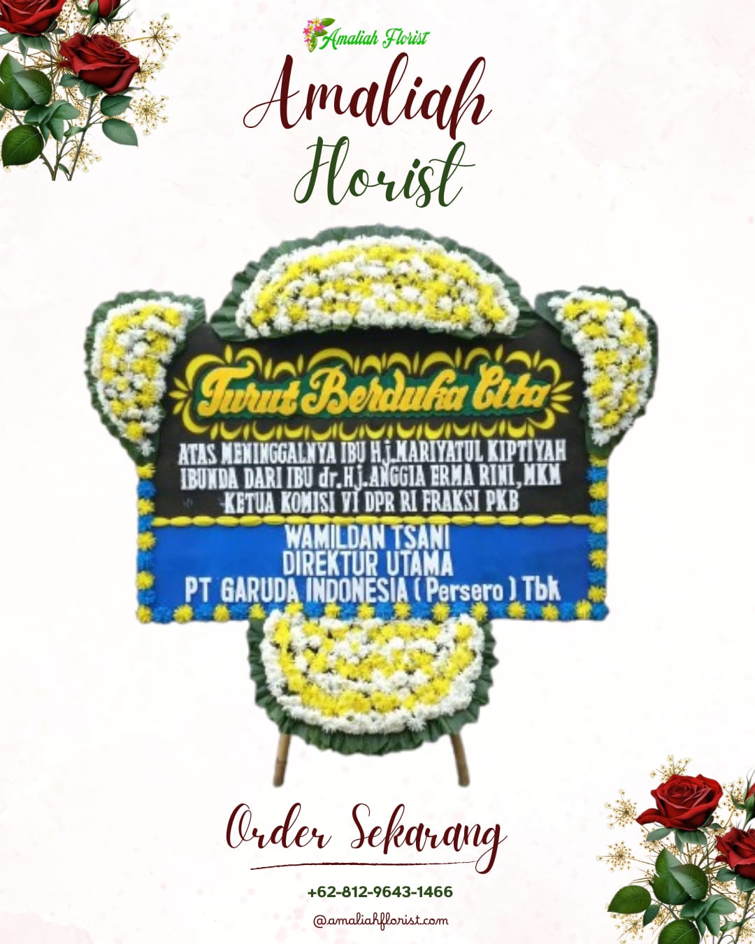 Papan Bunga Duka Makassar